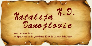 Natalija Danojlović vizit kartica
